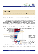Title page of the fact sheet on safe and secure working environments. 